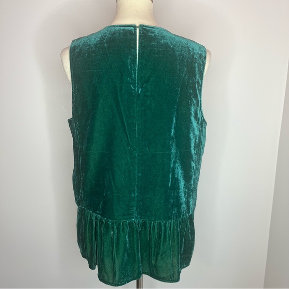 J. Crew velvet tank top green size 12 - Picture 5 of 9